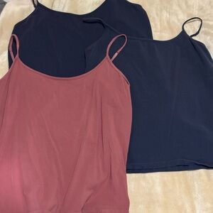 Amazon Essentials Spaghetti Strap Camisoles - Navy & Dusty Rose